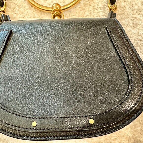 Chloé Nile Leather Small crossbody bag Black - Picture 3 of 11